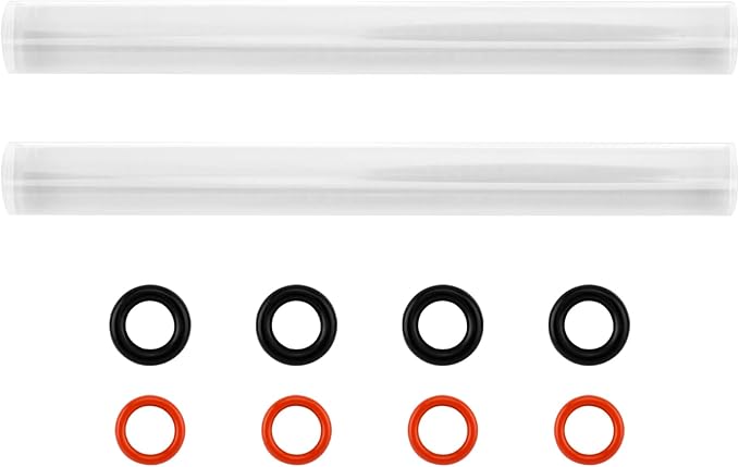 Polymer Clay Tools, 2Pcs Acrylic Rolling Pin with Thickness Rings Kit, Air Dry Clay Tools Clear Slab Roller Supplies Art Craft DIY Tool