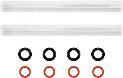 Polymer Clay Tools, 2Pcs Acrylic Rolling Pin with Thickness Rings Kit, Air Dry Clay Tools Clear Slab Roller Supplies Art Craft DIY Tool