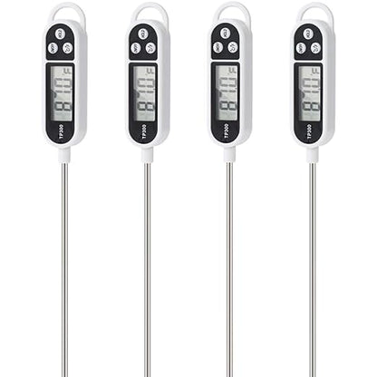 4pcs Candy Thermometer Digital Instant Read for Meat Kitchen Cooking Food Oil Deep Fry BBQ Grill Smoker (4, 9.4inch) by BAEMEFLE