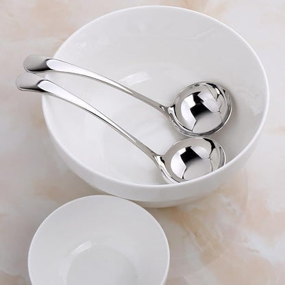 Small ladle,Gravy Ladle,Soup Sauce 18/10 Stainless Steel 7.9‘’ Ladle (2 Pack,Silver). - Image 7