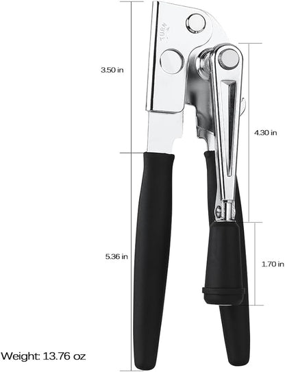 Manual Can Opener,Easy-Grip Hand Crank Can Opener for Seniors & Arthritis - Ergonomic Manual Opener, Heavy Duty for Large Cans, Safe & Comfortable Use at Home or Restaurant - Image 2