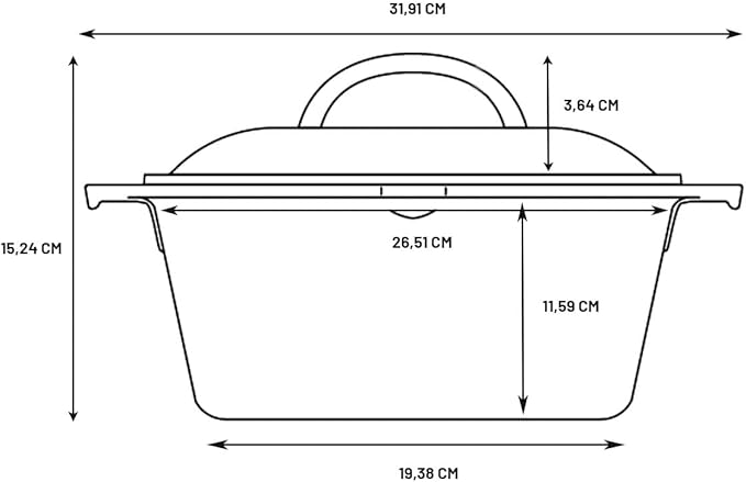 Lodge Cast Iron Dutch Oven - Loop Handle Cooking Vessel - Even Heat Retention - Oven-Safe, Versatile Pot - 5 Quart - Image 2