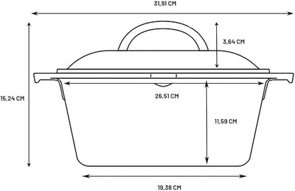 Lodge Cast Iron Dutch Oven - Loop Handle Cooking Vessel - Even Heat Retention - Oven-Safe, Versatile Pot - 5 Quart - Image 2