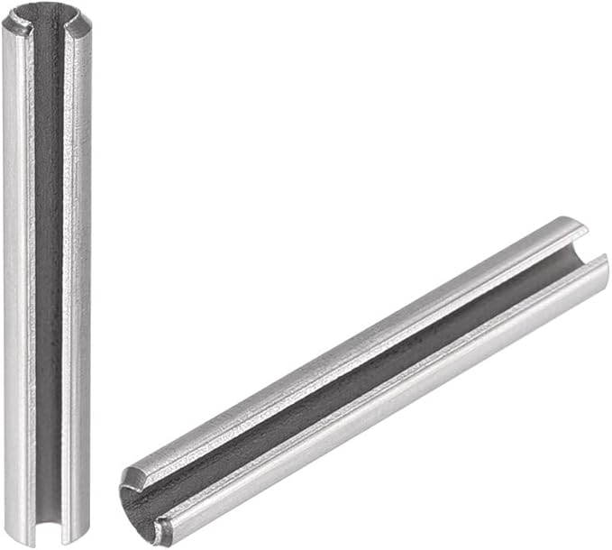 uxcell Slotted Spring Pin - M2.5 x 20mm 304 Stainless Steel Split Spring Roll Dowel Pins Plain Finish 20Pcs