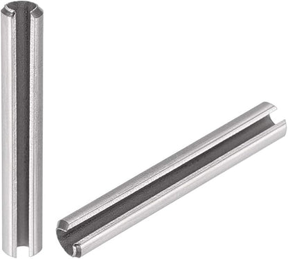 uxcell Slotted Spring Pin - M3 x 20mm 304 Stainless Steel Split Spring Roll Dowel Pins Plain Finish 20Pcs