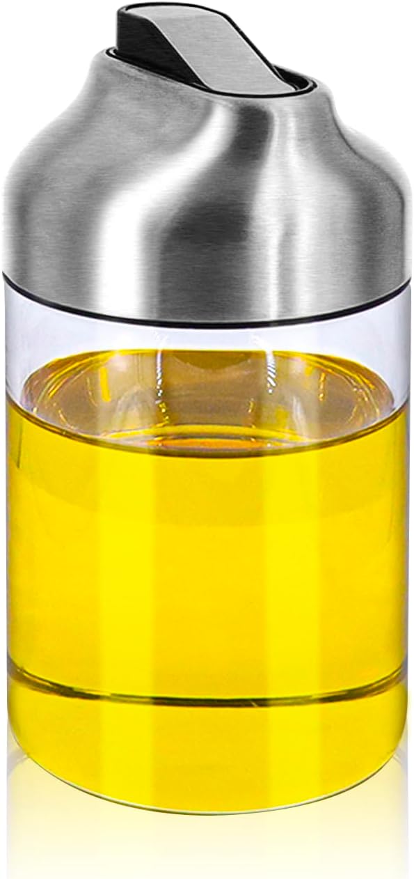 Aelga Soy Sauce Dispenser, 7oz Non-Drip Spout Oil and Vinegar Dispenser with Auto Flip Cap, Glass Oil Cruet for Kitchen Cooking - Image 7