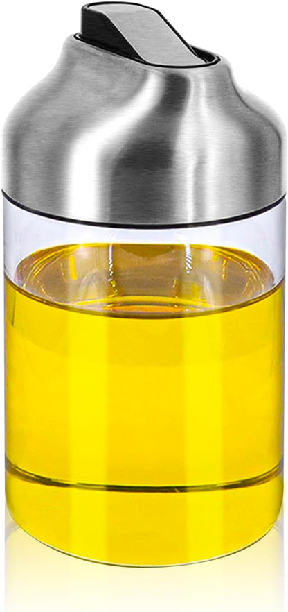 Aelga Soy Sauce Dispenser, 7oz Non-Drip Spout Oil and Vinegar Dispenser with Auto Flip Cap, Glass Oil Cruet for Kitchen Cooking - Image 7