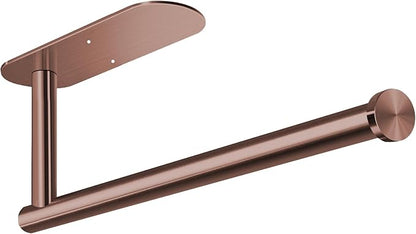 VAEHOLD Adhesive Paper Towel Holder Under Cabinet Wall Mount for Kitchen Paper Towel, Black Paper Towel Roll Holder Stick to Wall, Stainless Steel (Rose Gold) by VAEHOLD