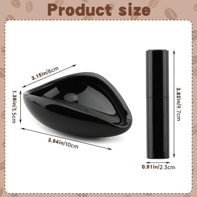 Coffee Bean Dosing Cup and Spray Bottle Set, Ceramic Espresso Dosing Cup Measuring Tray for Coffee Beans and Tea, Espresso Accessories - Image 2