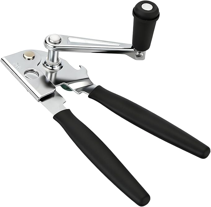 Manual Can Opener,Easy-Grip Hand Crank Can Opener for Seniors & Arthritis - Ergonomic Manual Opener, Heavy Duty for Large Cans, Safe & Comfortable Use at Home or Restaurant - Image 9