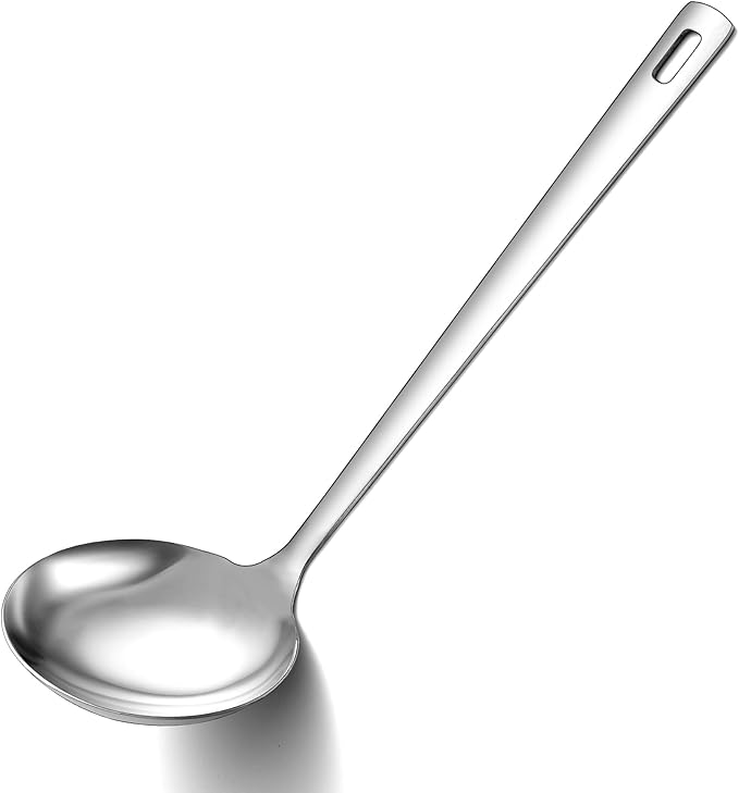 Berglander Stainless Steel Soup Ladle, 11.8" Durable Ladel Spoon for Serving or Cooking, Dishwasher Safe, Durable & Rust-Resistant Cooking Utensil by Berglander
