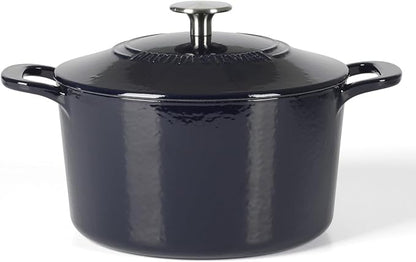 Martha Stewart Gatwick 4 Quart Enamel Cast Iron Dutch Oven - Navy Blue by MarthaStewart