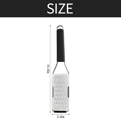 Cambom Cheese Grater Vegetable Shredder & Citrus Zester Lemon Zester for Parmesan Cheese, Vegetables, Zucchini, Nutmeg, Chocolate, Lemons, Hand Held Shredder Graters Stainless Steel Extra Coarse Blade - Image 6