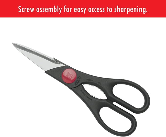 ZWILLING Twin 7.9-inch Kitchen Shears, Heavy Duty Multi-Purpose Scissors with Forged Stainless Steel Blades, Built-In Bottle Opener & Soft Grip – Dishwasher Safe for Meat, Poultry, Herbs & BBQ - Image 7