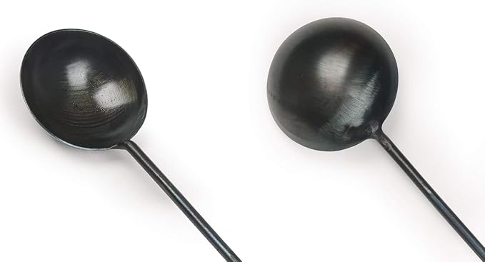 ZhenSanHuan Chinese Traditional HandMade Iron Ladle Wok Tool Set,Long wok utensils (Ladle, 40CM/15.7'')