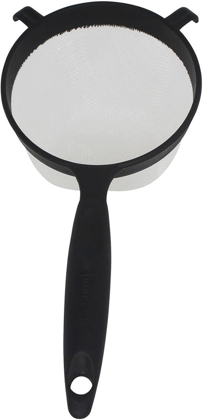 IMUSA IMU-71133W Plastic Strainer, Black, 6-Inch,1 Count (Pack of 1) by VisitIMUSA