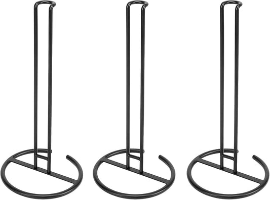 NearMoon Paper Towel Holder, Sturdy Paper Towel Stand Dispenser-All Metal, Standard or Jumbo-Sized for Kitchen Countertop, Farmhouse, Living Room (3 Pack, Matte Black) by NearMoon