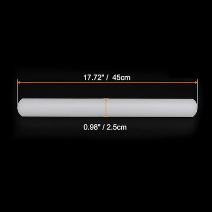 HARFINGTON Fondant Rolling Pin PP 45cm x 2.5cm Non Stick for Baking White