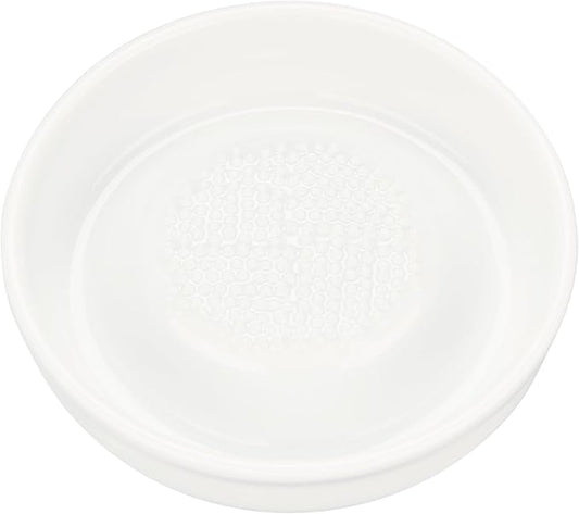 Kyocera 3.5" Ceramic Ginger & Garlic Grater, Small – Fine Zester for Cheese, Citrus, Chocolate & More – Non-Slip, Rust-Proof, Dishwasher Safe