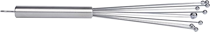 Restaurantware 10.5 in Stainless Steel Ball Whisk - German Standard Egg Beater with Ergonomic Handle, Dishwasher Safe - Manual Mixer Cooking Whisk for Baking, Stirring, Sauces, Beating - Image 13