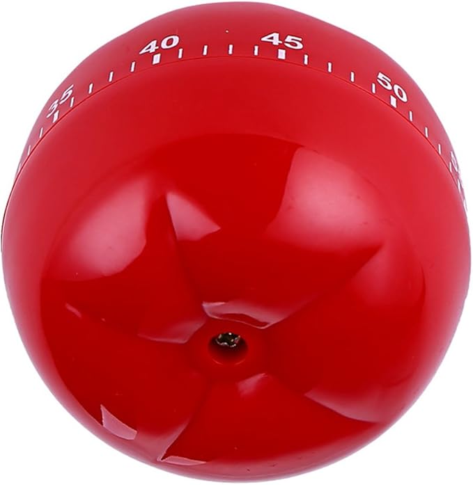Tomato Mechanical Kitchen Timer,60 Minutes Vegetable Cartoon Timer Ringing Alarm (Tomato)