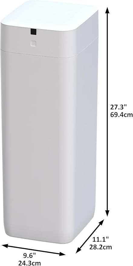 Airdeer L2 Automatic Trash Can, 8 Gallon Self Sealing and Self-Changing Smart Trash Can, Motion Sensor, Touchless Garbage can with lid for Kitchen Office, 6 Refill Bag Rings(White)