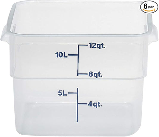 Cambro 12SFSPP190 12 qt Polypropylene Food Storage Container - CamSquare® Case of 6 by CambroManufacturing