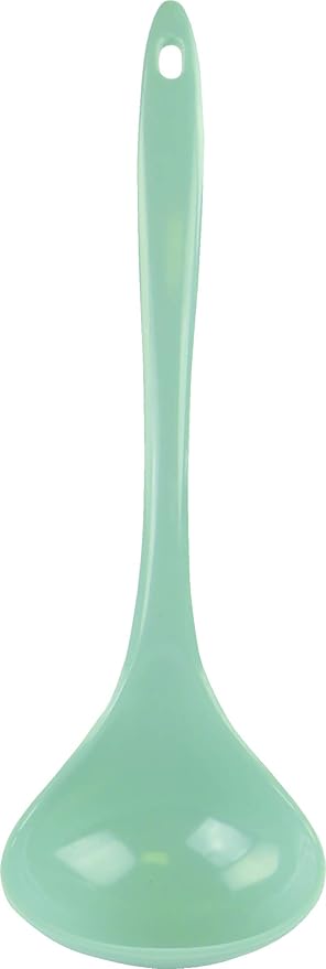 Reston Lloyd Melamine Soup Ladle Kitchen Utensil, Premium Quality Utensil with Heat Resistant Ergonomic Handle, Durable BPA-Free Plastic, 10.5 inch long, One Piece, Seafoam by RestonLloyd