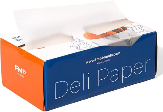 Fit Meal Prep [1000 Pack] 10 x 10.75" Wax Paper Sheets for Food, Interfolded Precut Deli Paper, Pop Up Grease-Proof Sandwich Paper Wraps, Waterproof for Lunch, Food Basket, Microwave Cover, BBQ