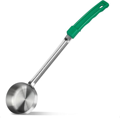 4 Ounce Solid Stainless Steel Portion Control Ladle Spoon - Pizza Sauce Serving Spoons Portion Ladle for Sauces, Perfect for Weight Watchers, Buffets, Parties