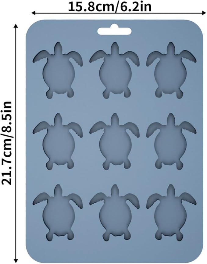 Ice Cube Mold Turtle Shaped Silicone Ice Cube Tray for Beverages, Beer, Juice, Whisky