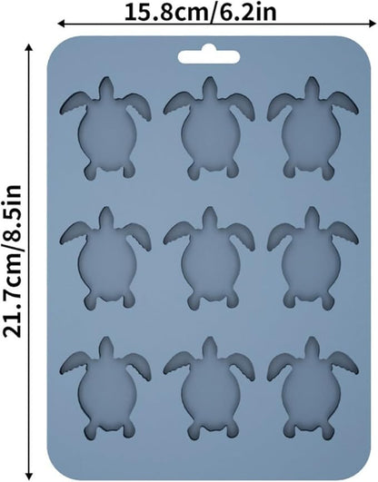 Ice Cube Mold Turtle Shaped Silicone Ice Cube Tray for Beverages, Beer, Juice, Whisky
