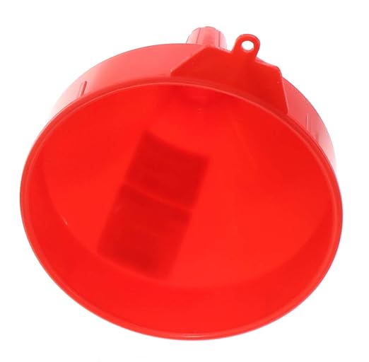 LubriMatic 75-070 Polyethylene Plastic Funnel w/ Screen - 2 Quart - Image 4