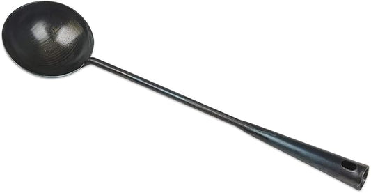 ZhenSanHuan Chinese Traditional HandMade Iron Ladle Wok Tool Set,Long wok utensils (Ladle, 40CM/15.7'')