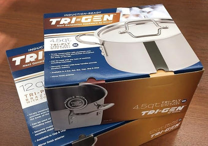 WINCO Tri-Ply Stock Pot, 20-quart, Silver - Image 8