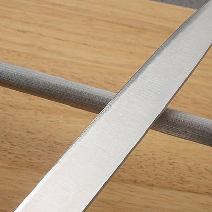 Professional Carbon Steel Black Knife Sharpening Steel, Black 12 Inch (Pack of 2) - Image 5