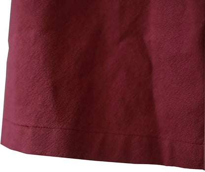 Cotton Linen Japanese Apron Halter Cross Back Bandage X Shape Aprons Two Pockets