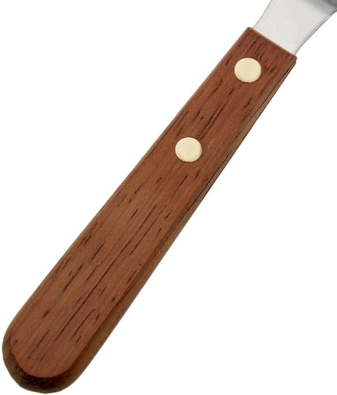 Ateco 1385 Offset Spatula with 4.5-Inch Stainless Steel Blade, Wood Handle, 4.5 Inch, natural - Image 5