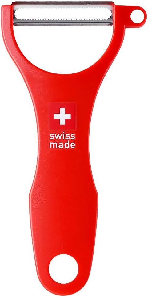 Original Swiss Made Peeler Vegetable&Fruits stainless steel blade Peeler for kitchen (RED-Soft skin Peeler)