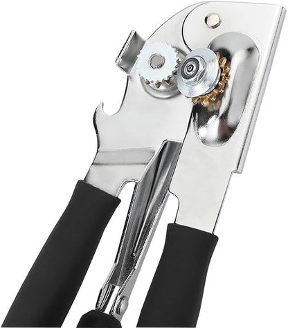 Manual Can Opener with Soft Handles,Commercial Can Openers Heavy Duty, Ergonomic Easy-Turn Crank for Seniors,Industrial Can Opener for Restaurant - Image 4
