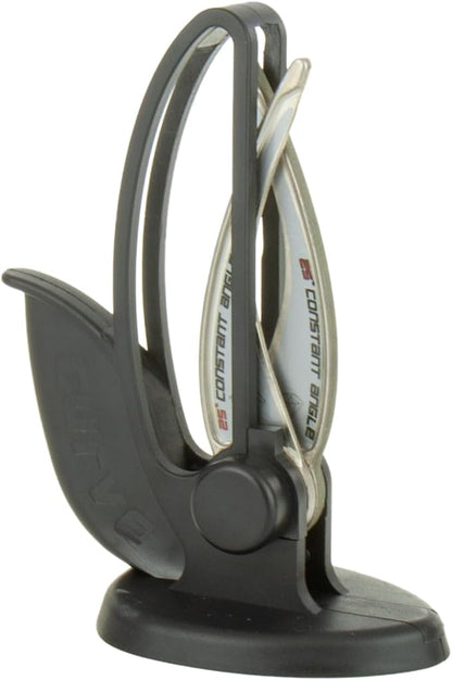 Warthog V-Sharp CURVE Professional Knife Sharpener System, 25 Degree Angle Knife Sharpener, 325 Grit Diamond Hones, Kitchen Tools, Easy to Use, Lightweight, No Adjustments, Ultra Compact, Black by WarthogSharpeners
