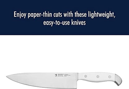 HENCKELS Statement Razor-Sharp 15-Piece White Handle Knife Set with Block, German Engineered Knife Informed by over 100 Years of Mastery - Image 9