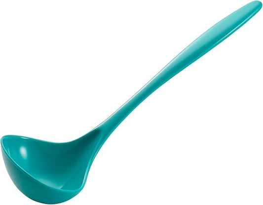 Gourmac Hutzler 11 Inch Melamine Soup Ladle, Turquoise