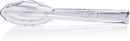 New Star Foodservice 35520 Utility Tong, High Heat Plastic, Scalloped, 12 inch, Set of 12, Clear
