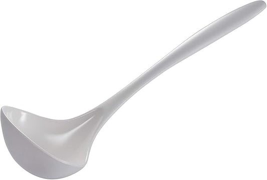 Gourmac Hutzler 11 Inch Melamine Soup Ladle (White)