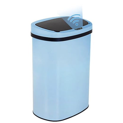 BestOffice Kitchen Trash Can with Lid, 13 Gallon Automatic Garbage Can for Bathroom Bedroom Home Office 50 Liter Touch Free High-Capacity Brushed Stainless Steel Waste Bin by BestOffice