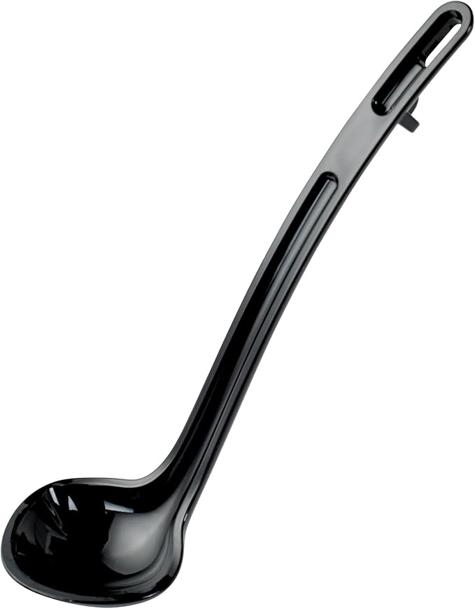 Winco One Piece Dual Spout Plastic Ladle, 3/4 Ounce, 8.5", Red Tail by Winco