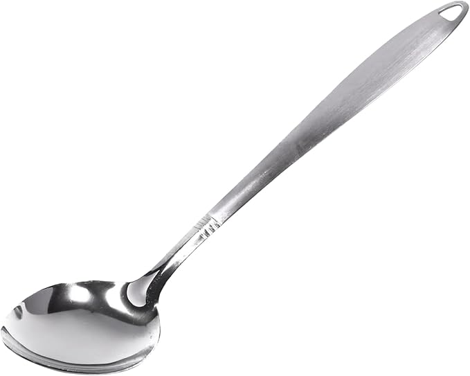 Chef Craft 10230 1-Piece Stainless Steel Solid Spoon,13-Inch by ChefCraft