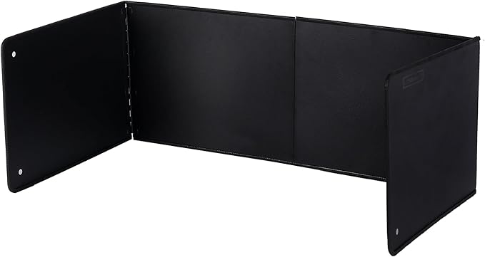 Black Large 4 Sided Splatter Guard for Frying Stove Top,Oil Splash Guard Cooking for Stove,Non Stick Foldable Splatter Screen for Stove Top by LTSEAME