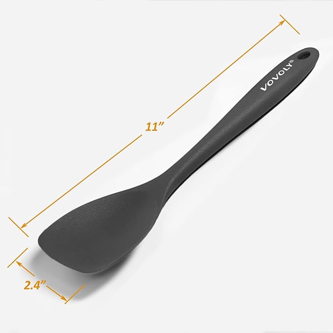Upgrade Silicone Spatula Spoon Set,VOVOLY Heat Resistant Rubber Spoonula, Seamless Non-Stick Flexible Scrapers for Baking Mixing Tool,3 Pack, - Image 6